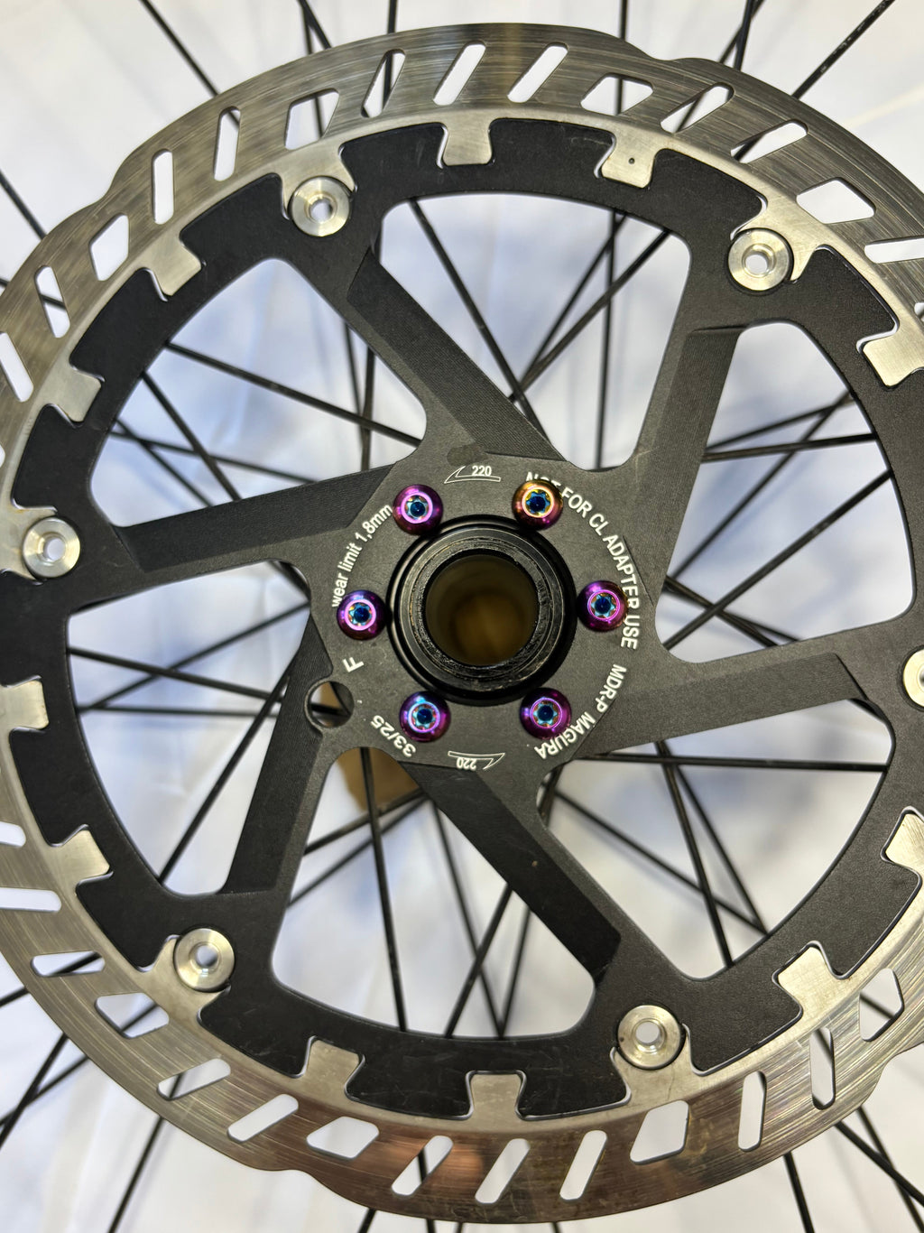 Titanium 6-Bolt Brake Rotor Bolts – Rainbow – 12 Pack