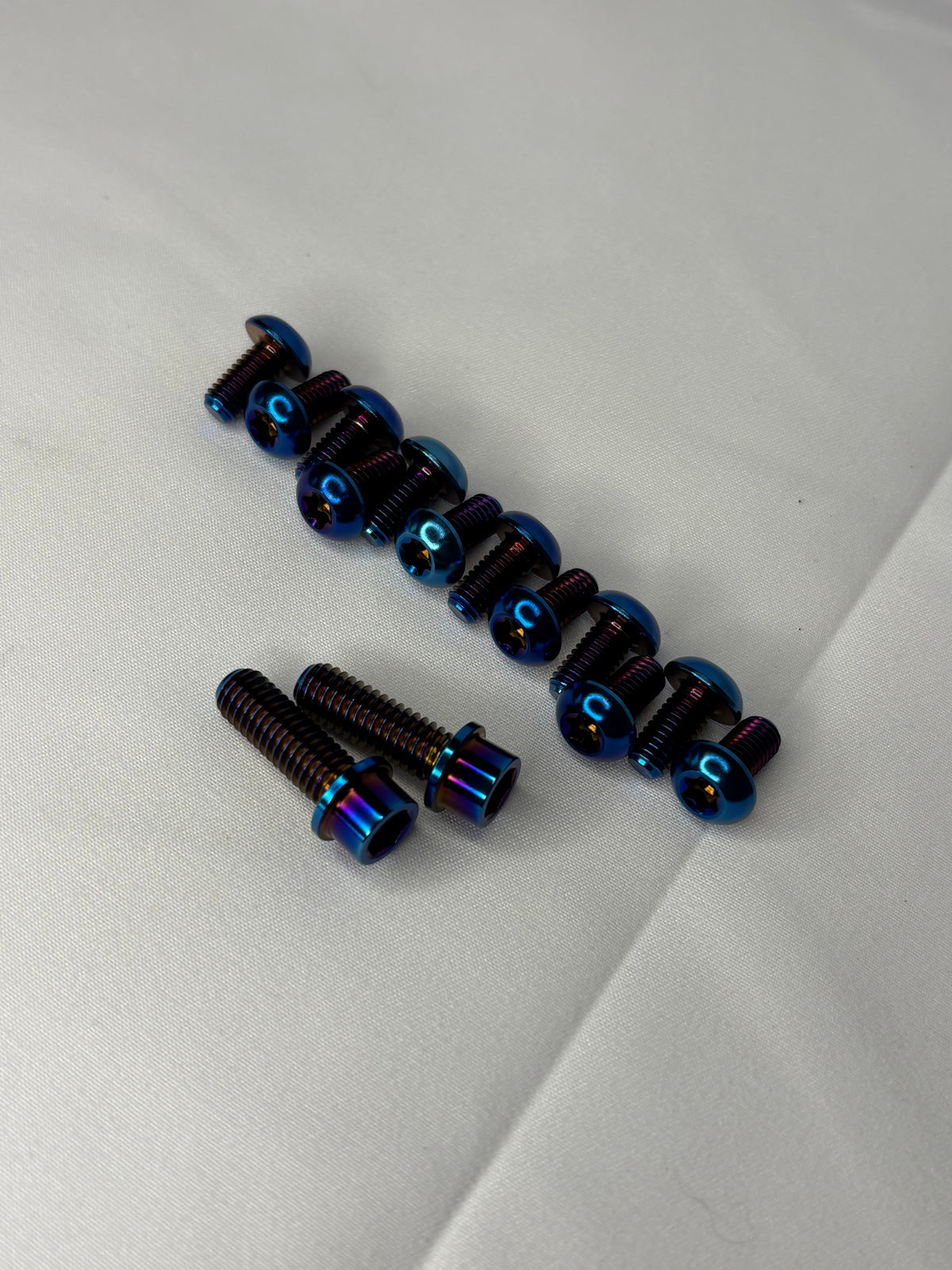 Titanium Brake Upgrade Kit – Burnt Blue – 14 Piece