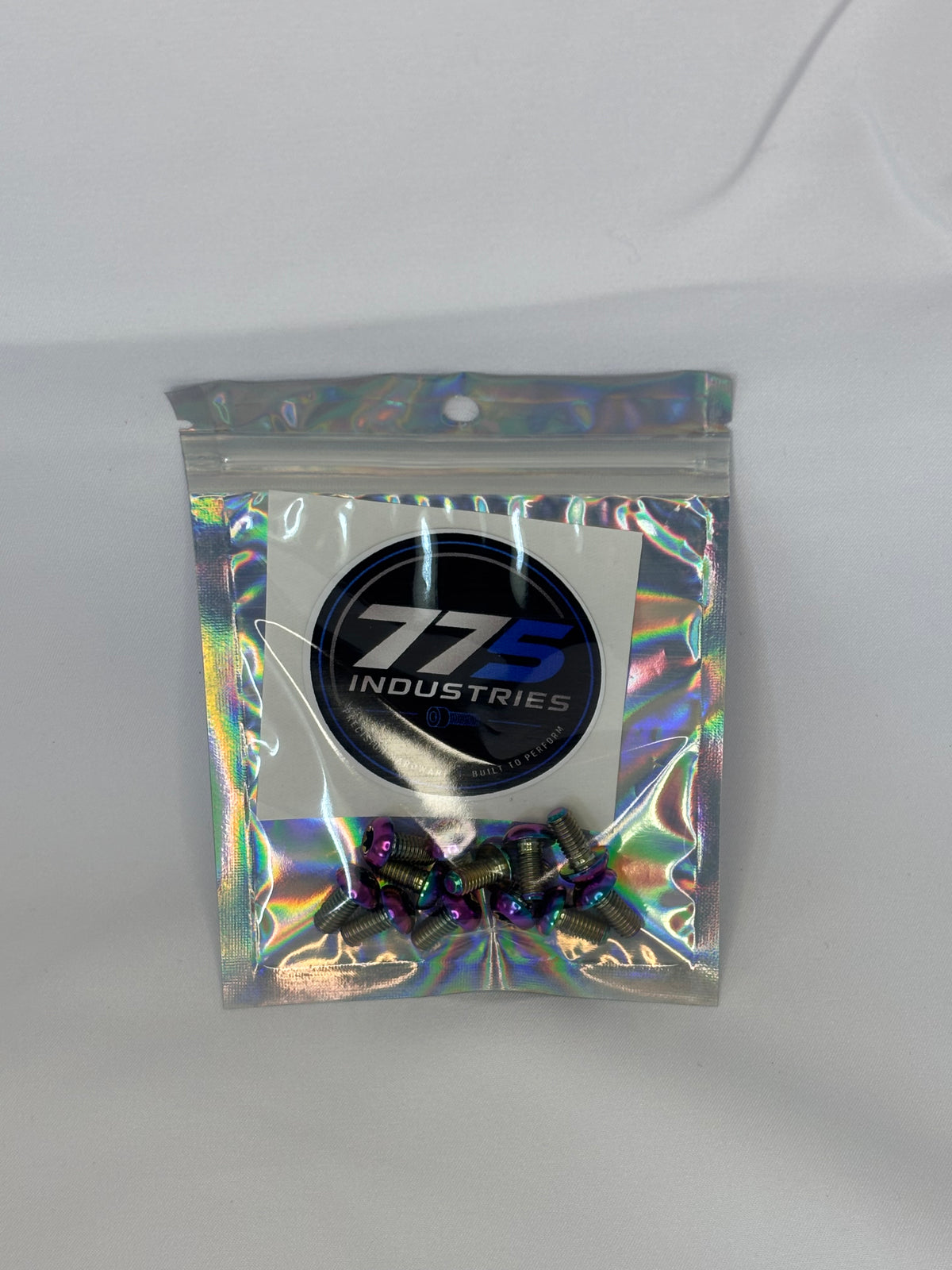 Titanium 6-Bolt Brake Rotor Bolts – Rainbow – 12 Pack