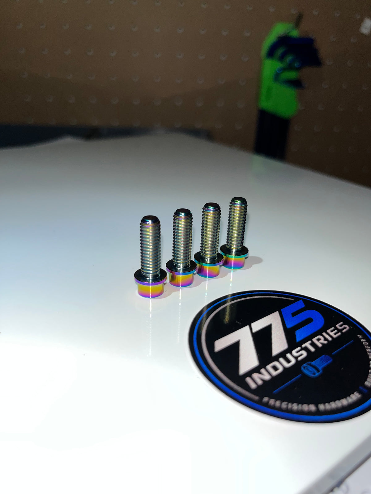 Handlebar Clamp Bolts - Rainbow